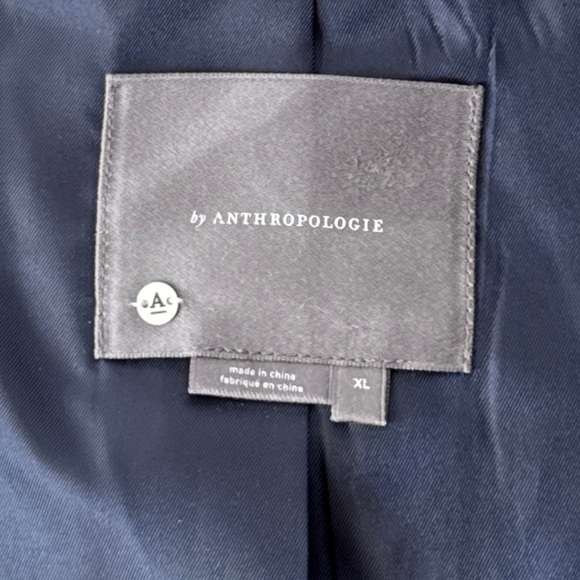 Anthropologie Luisa Blush Jacquard and Blue Denim Statement Jacket Coat Size XL - Picture 11 of 13